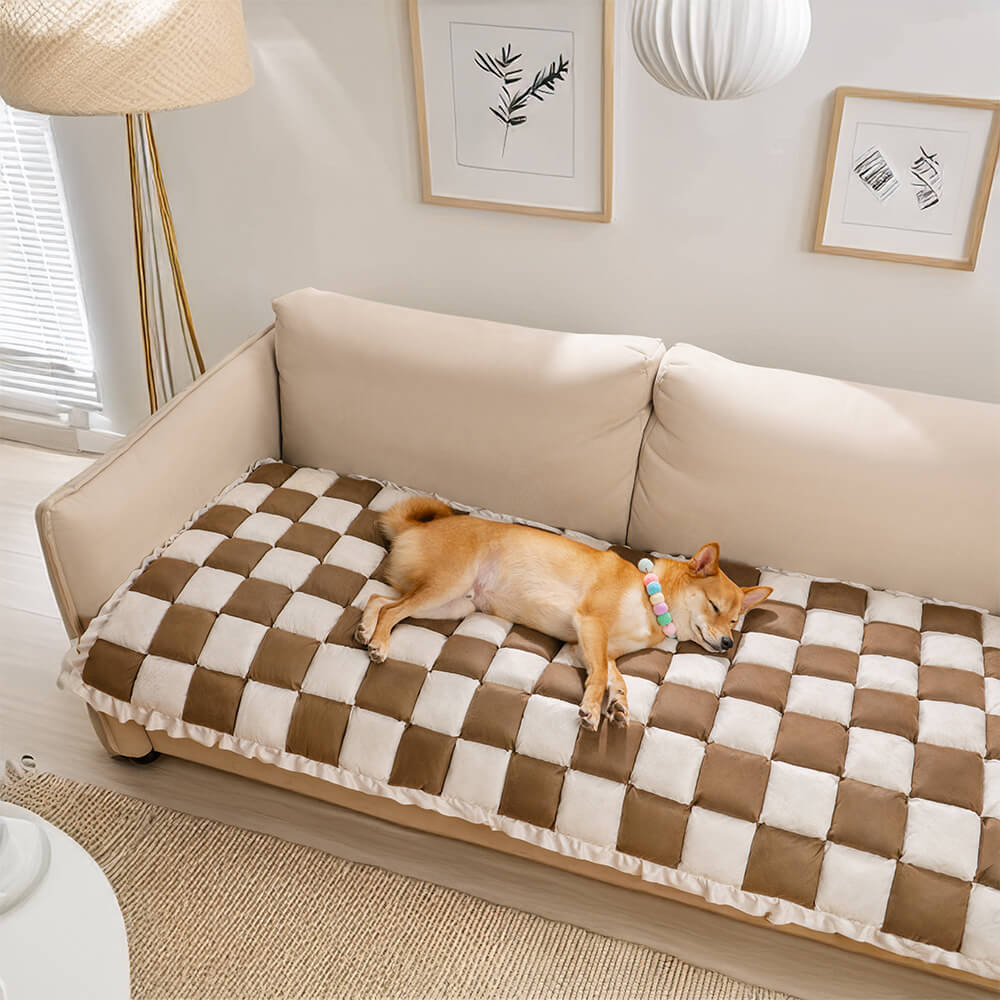 All-Season Plaid Pet Mat Scratch-Resistant Protector Couch Cover - Image 9