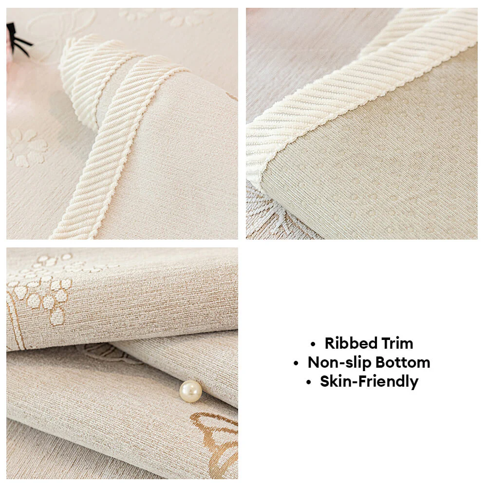 Chenille Anti-Slip Butterfly Pattern Morandi Color Couch Cover - Image 7