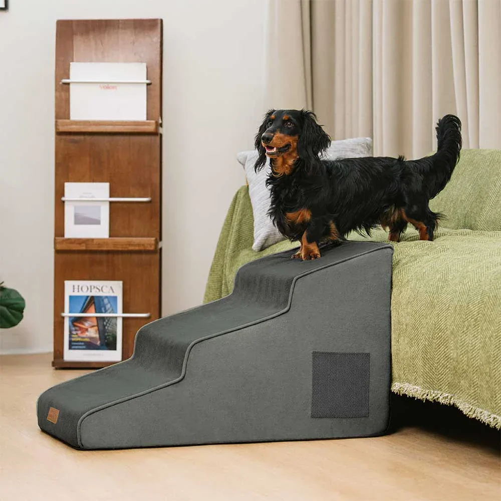 Chenille Extra Wide Non-Slip Removable Sponge Pet Stairs - SafeRamp - Image 19