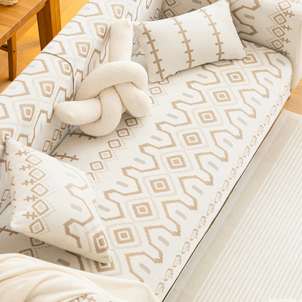 Chenille Fabric Breathable Wear-Resistant Sofa Decorative Sectional Couch Cover - Image 9