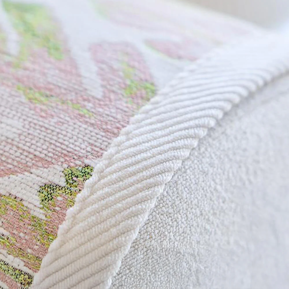 Chenille Romantic Botanical Design Comfortable Couch Cover - Image 7