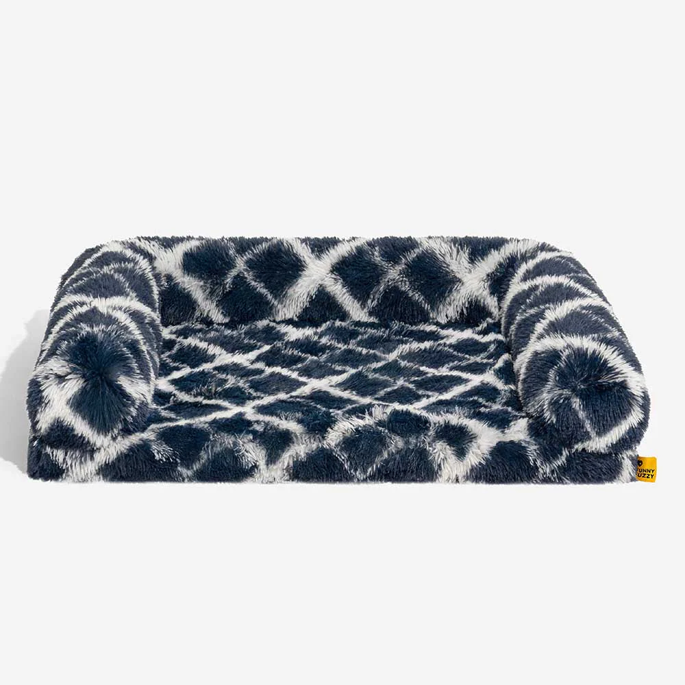 Classic Plaid Orthopedic Bolster Dog Sofa Bed - Cozy Comfort - Image 18