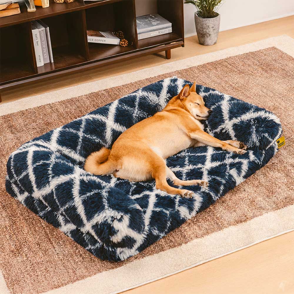 Classic Plaid Orthopedic Bolster Dog Sofa Bed - Cozy Comfort - Image 7