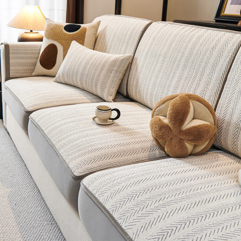 Classic Retro Stretch Chenille Couch Cover – Full Protection with Elegant Design - Image 4