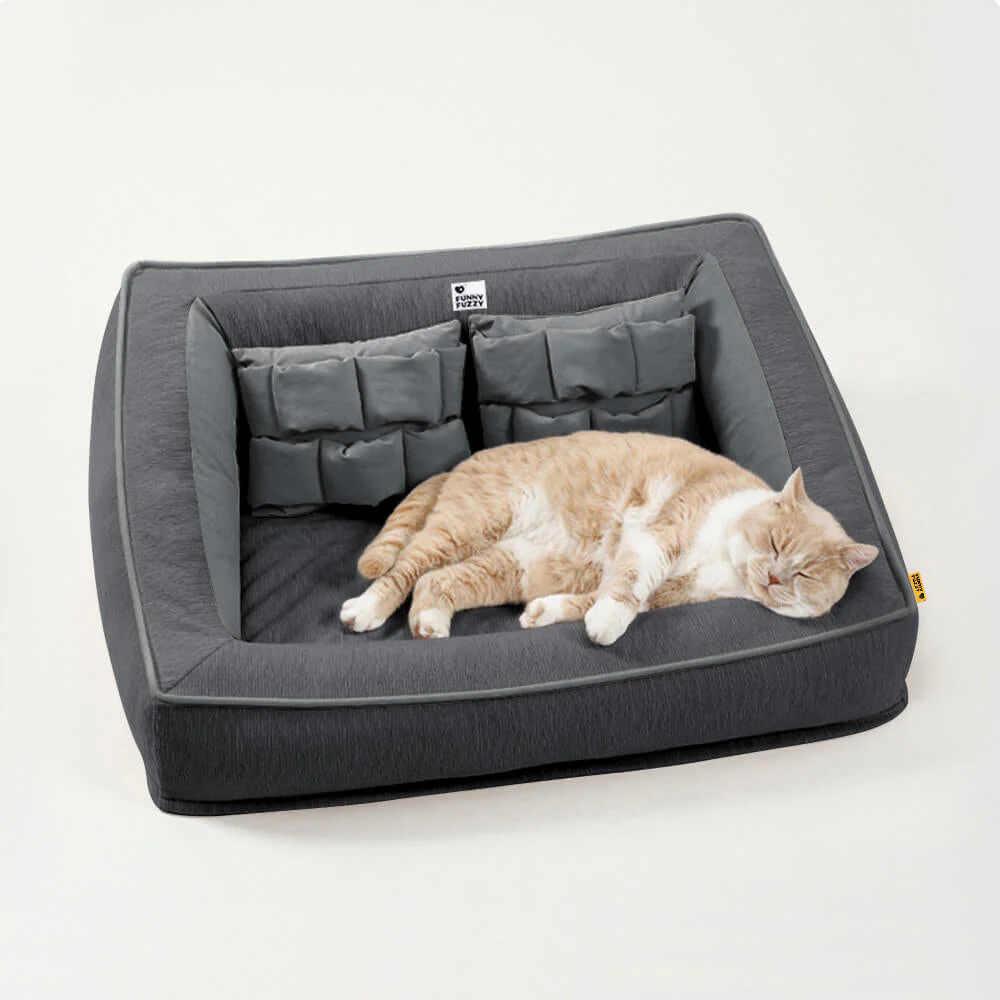 Comfort Orthopedic Support Dog Sofa Bed with Pillows - Image 13