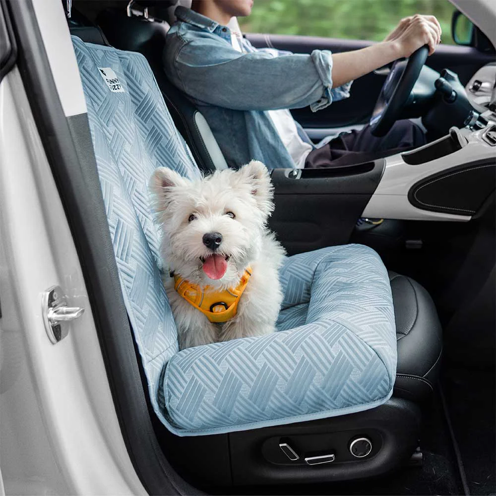 Cooling Travel Bolster Safety Back Seat Large Dog Car Seat Bed - Chill Rover - Image 13
