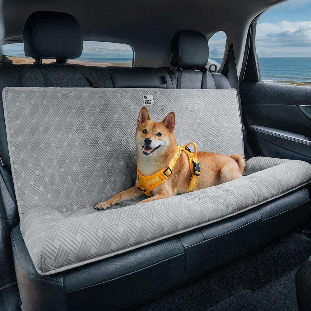 Cooling Travel Bolster Safety Back Seat Large Dog Car Seat Bed - Chill Rover - Image 16