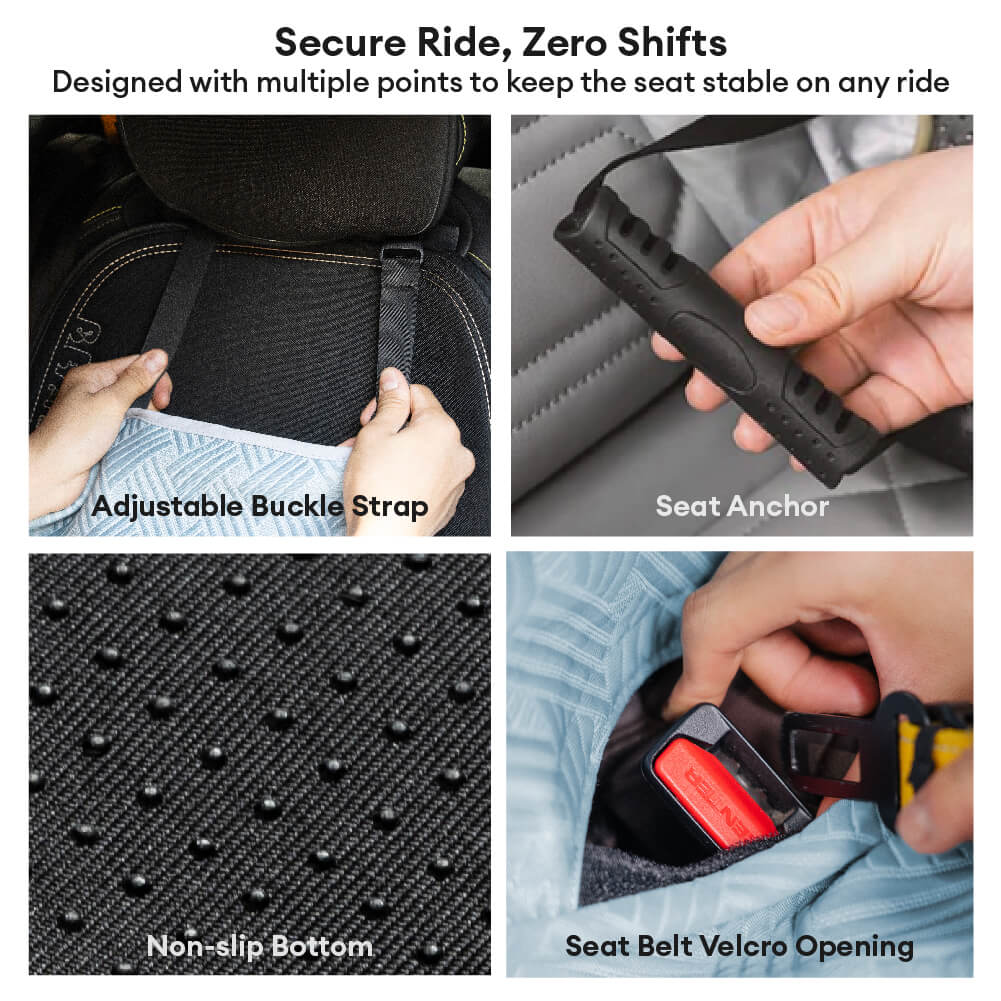 Cooling Travel Bolster Safety Back Seat Large Dog Car Seat Bed - Chill Rover - Image 7