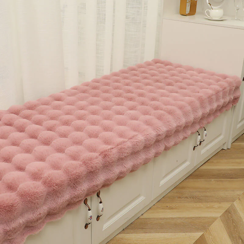 Cozy Plush Solid Colour Non-slip Couch Cover - Image 15