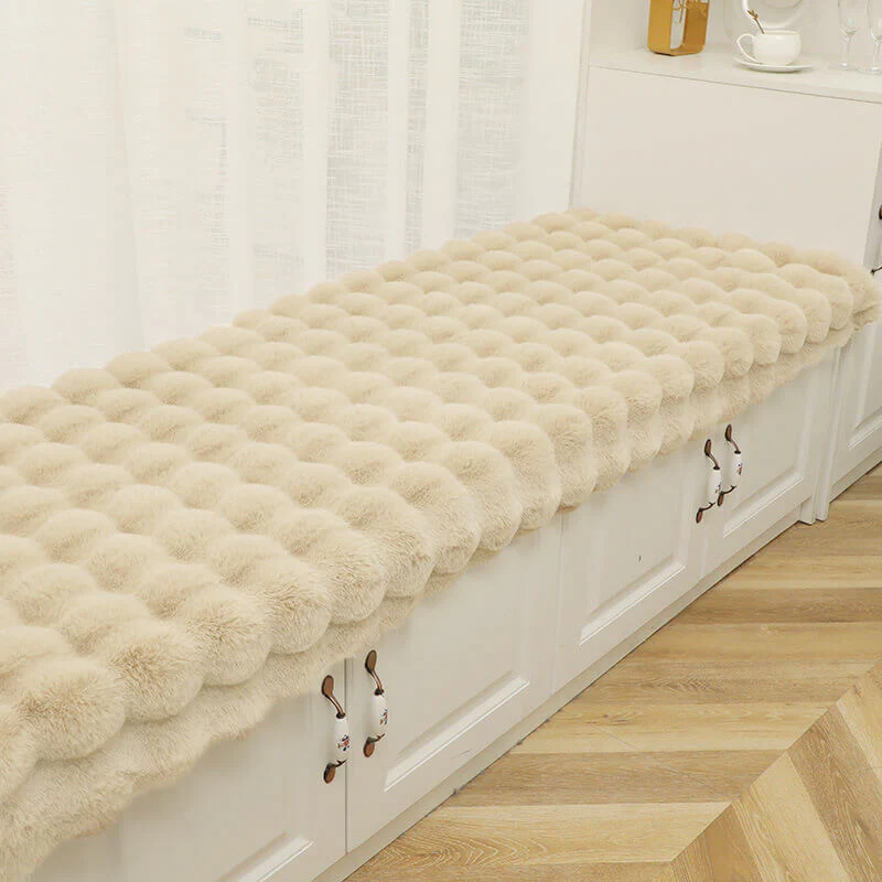 Cozy Plush Solid Colour Non-slip Couch Cover - Image 23