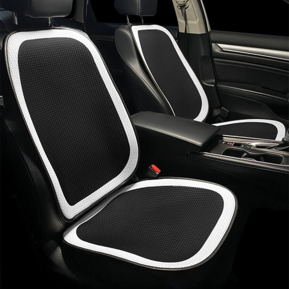Deluxe Houndstooth Breathable Mesh Car Seat Cover Full Set - Image 11