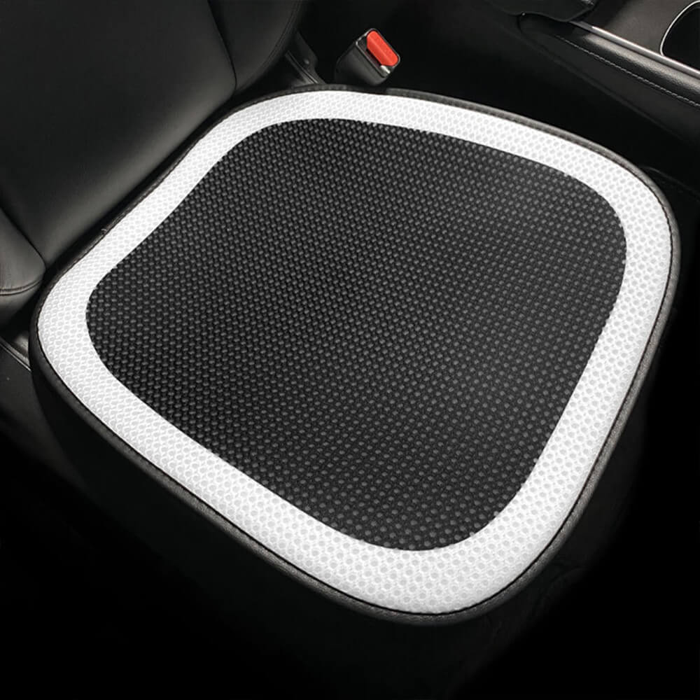 Deluxe Houndstooth Breathable Mesh Car Seat Cover Full Set - Image 15