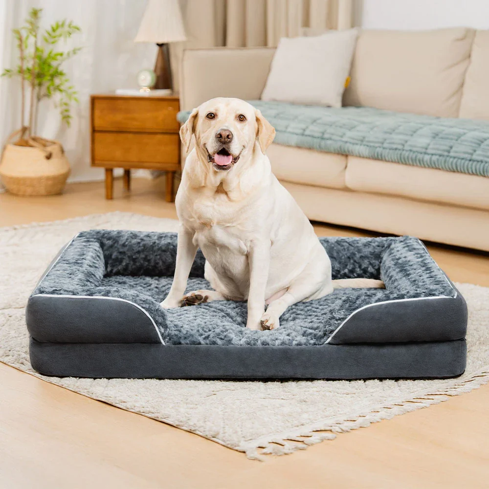 Detachable Water-Repellent Full Surround Support Orthopedic Dog Bed - Image 12