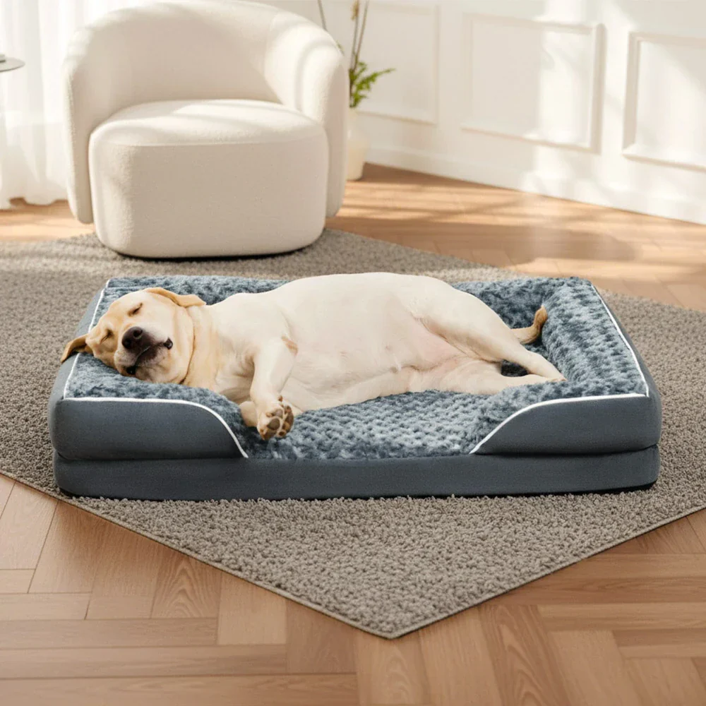 Detachable Water-Repellent Full Surround Support Orthopedic Dog Bed - Image 13