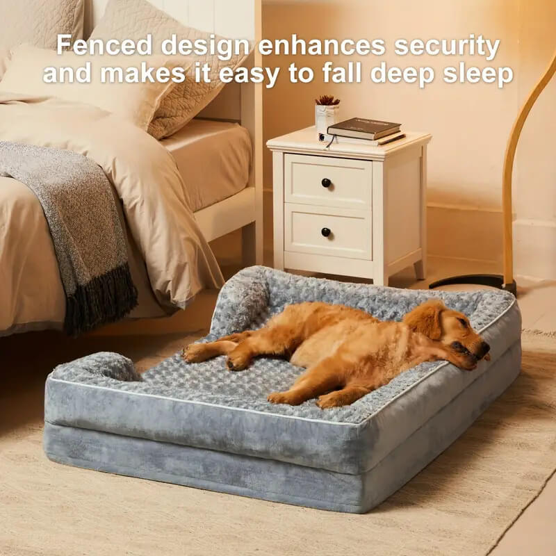 Detachable Water-Repellent Full Surround Support Orthopedic Dog Bed - Image 5