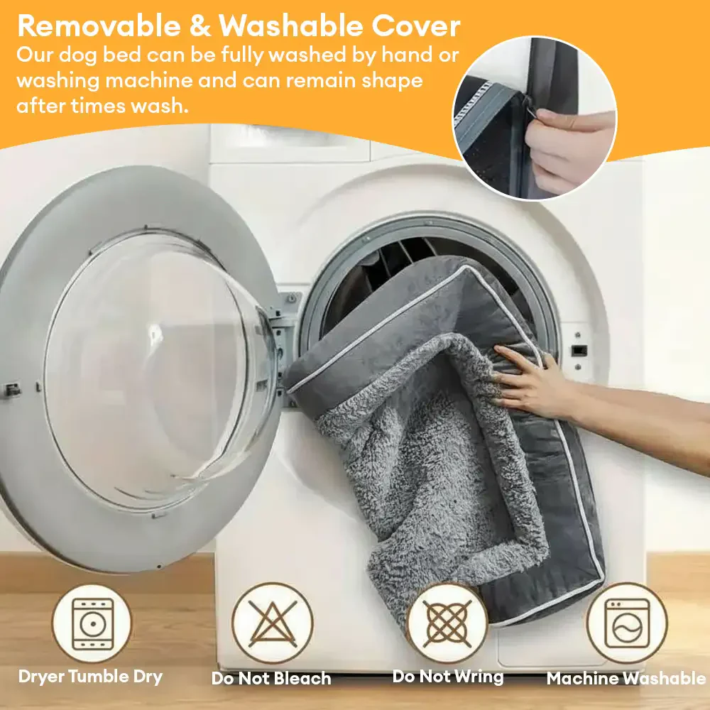 Detachable Water-Repellent Full Surround Support Orthopedic Dog Bed - Image 9