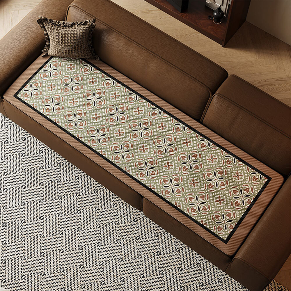 Elegant Bohemian Ice Silk Breathable Couch Cover - Image 3