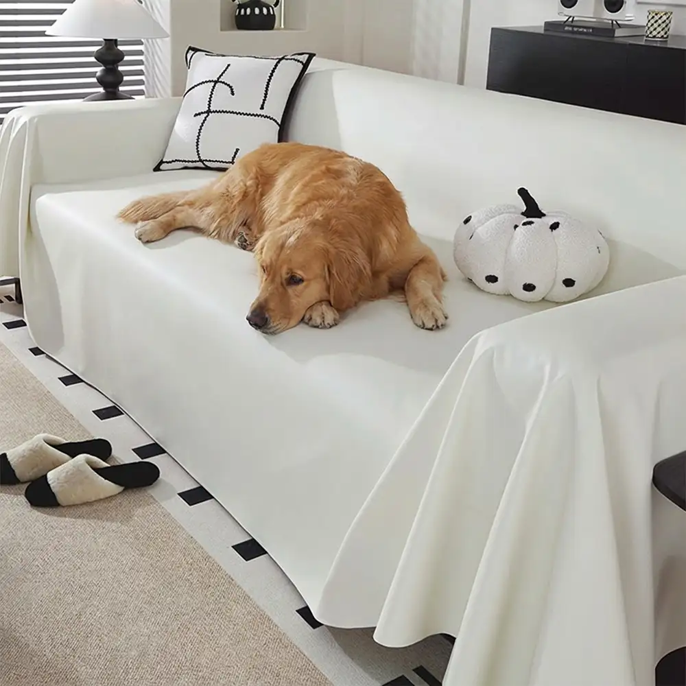 Faux Leather Waterproof Pet Hair-Resistant Sofa Protector Couch Cover - Image 5