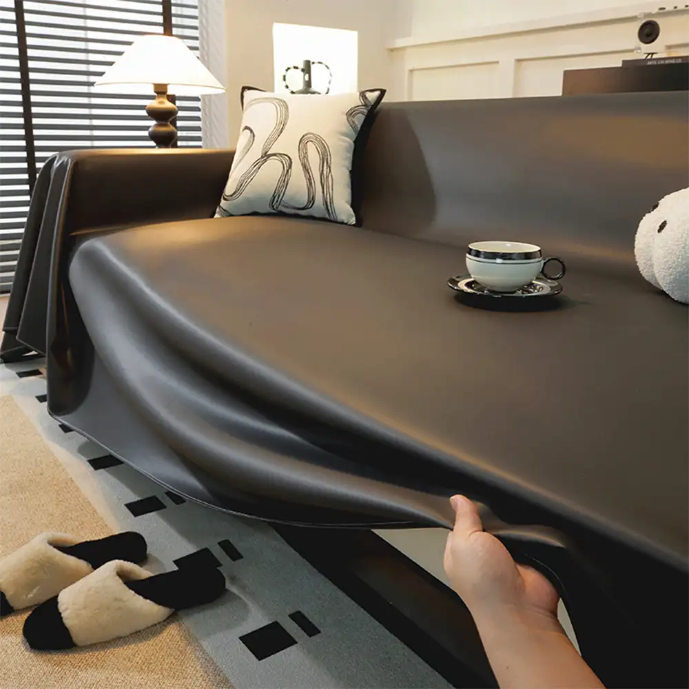 Faux Leather Waterproof Pet Hair-Resistant Sofa Protector Couch Cover - Image 6