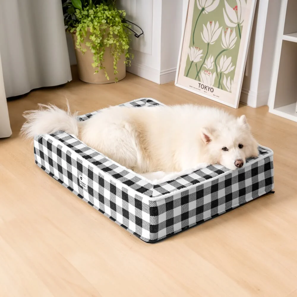 Festive Classic Tartan Cozy Dog Anti-Anxiety Calming Bed - Image 15