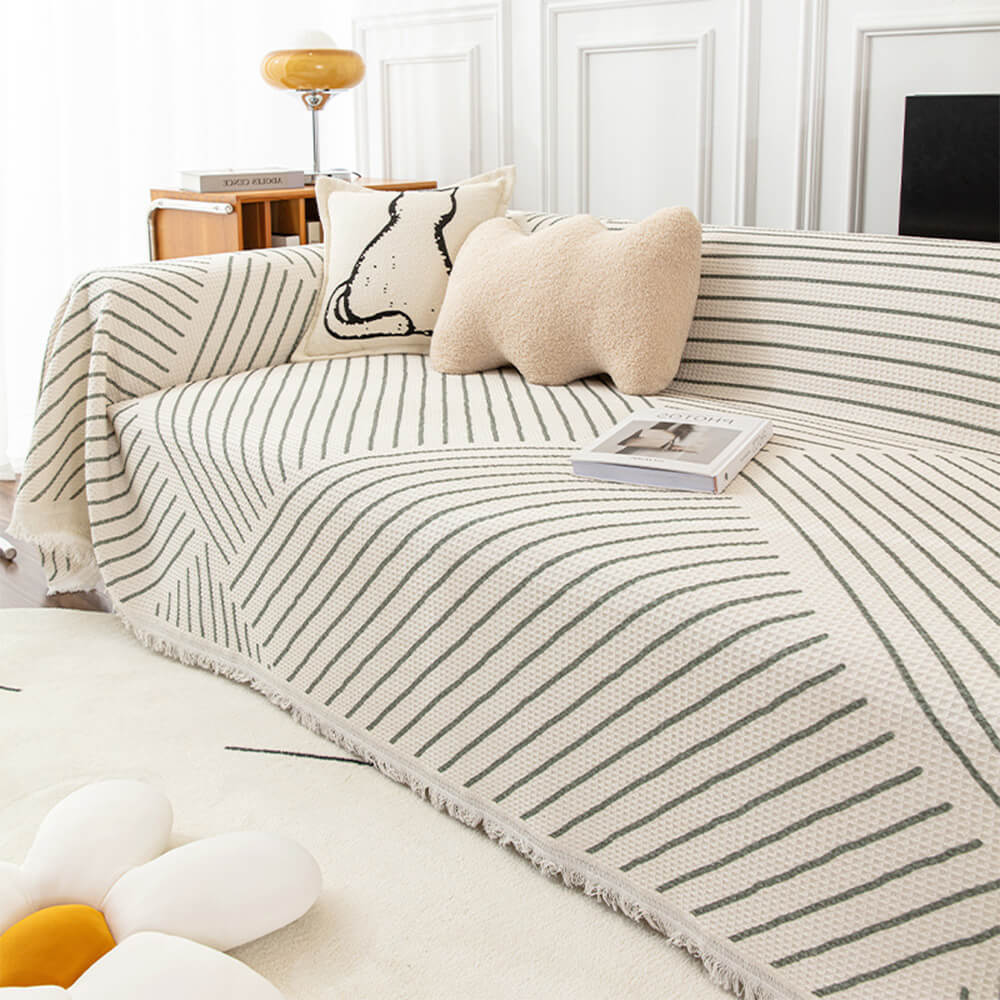 Geometric Pattern Multi-Color Sofa Cover - Modern Design for a Stylish Home - Image 5