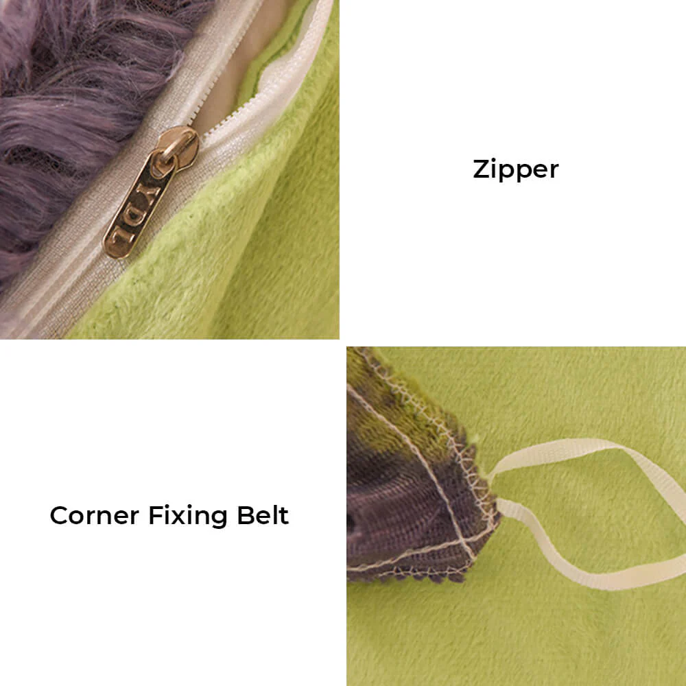 Gradient Fashion Long Plush Warm Bed Sheet Set - Image 6