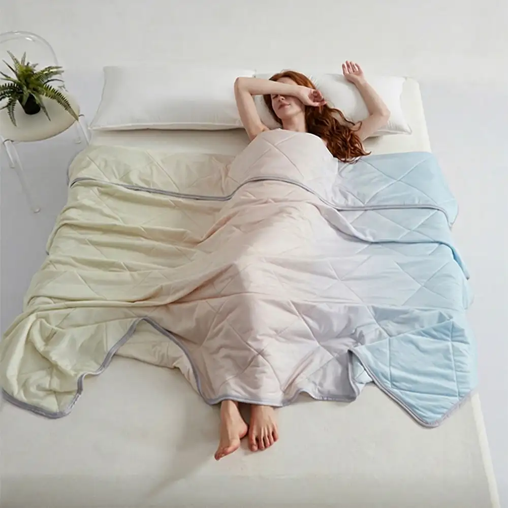 Gradient Series Cooling Ice Silk Skin-Friendly Blanket with Double Sided Cold Effect - Image 10