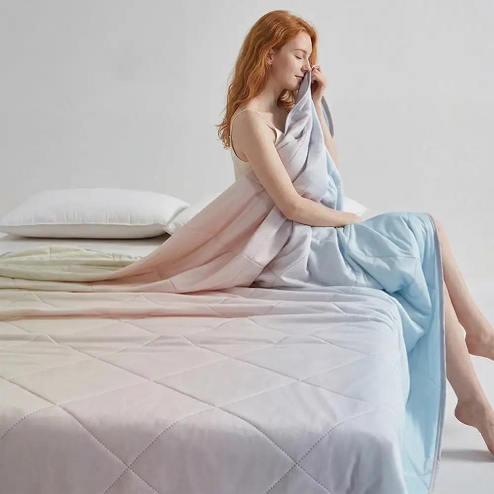 Gradient Series Cooling Ice Silk Skin-Friendly Blanket with Double Sided Cold Effect - Image 5