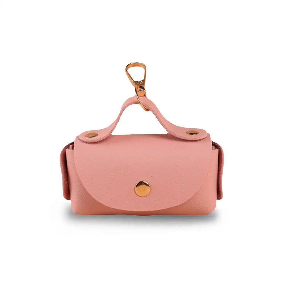 Handbag Style Faux Leather Dog Poop Bag Dispenser - Image 9