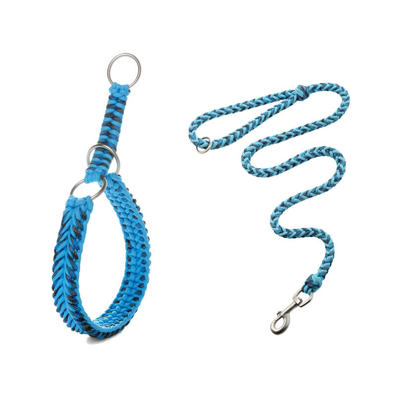 Handmade Anti-Pull Luminous Large Dog Collar and Leash - Image 14