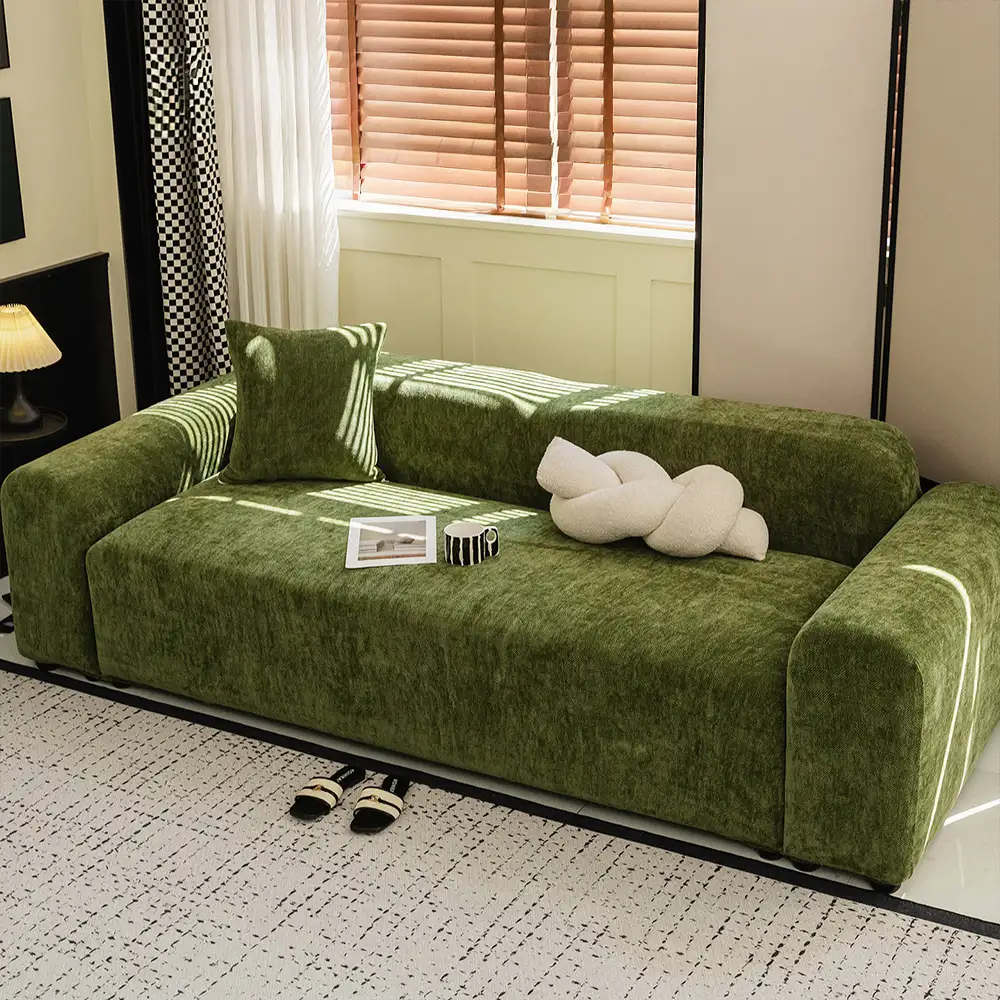 Herringbone Full Coverage Comfortable Scratch-Resistant ArmChair Sofa Protection Couch Cover - Image 12