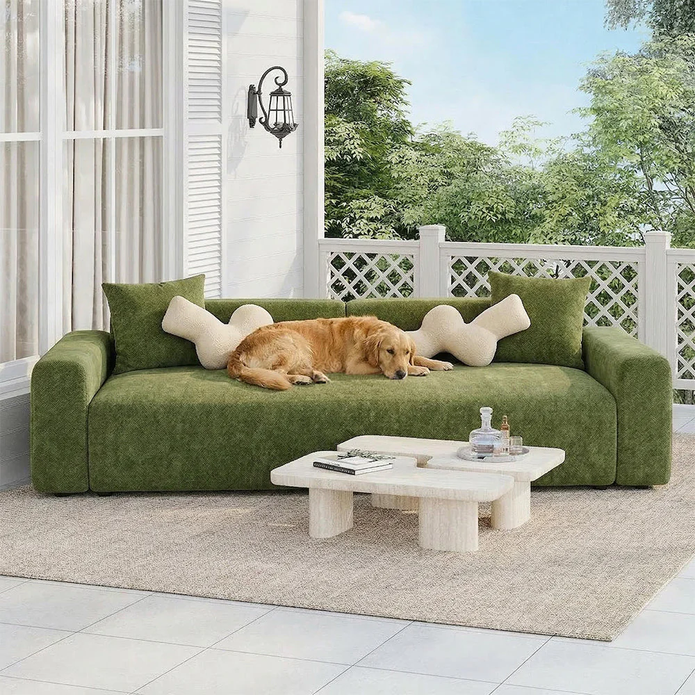 Herringbone Full Coverage Comfortable Scratch-Resistant ArmChair Sofa Protection Couch Cover - Image 7