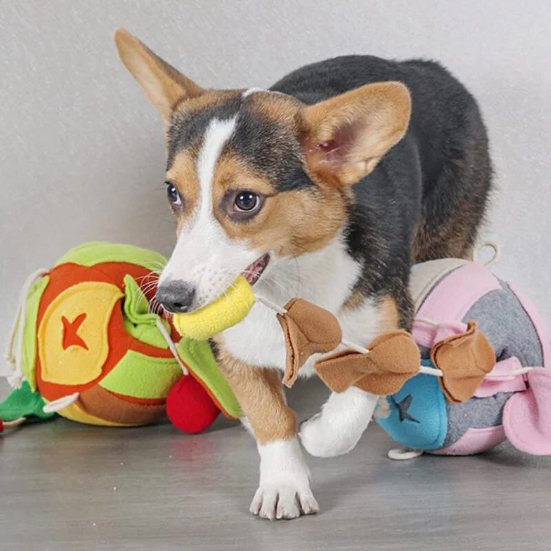 Interactive Puzzle Squeaky Toy Leaf Ball Dog Treat Dispenser Toy - Image 3