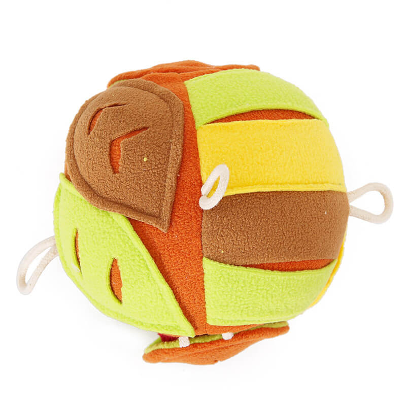Interactive Puzzle Squeaky Toy Leaf Ball Dog Treat Dispenser Toy - Image 7