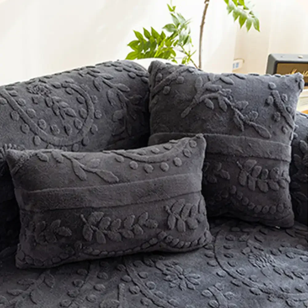 Jacquard Plush Comfortable Scratch-Resistant Non-Slip Couch Cover - Image 13