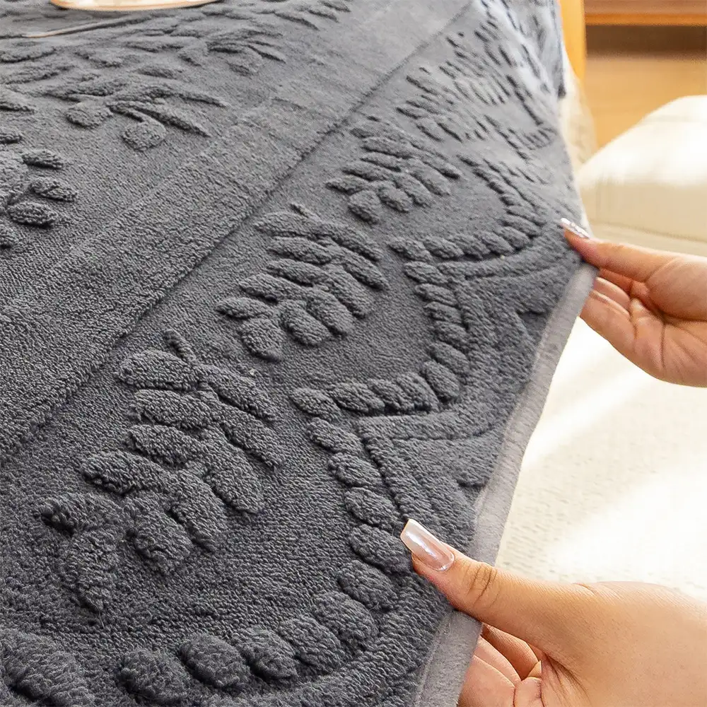 Jacquard Plush Comfortable Scratch-Resistant Non-Slip Couch Cover - Image 8