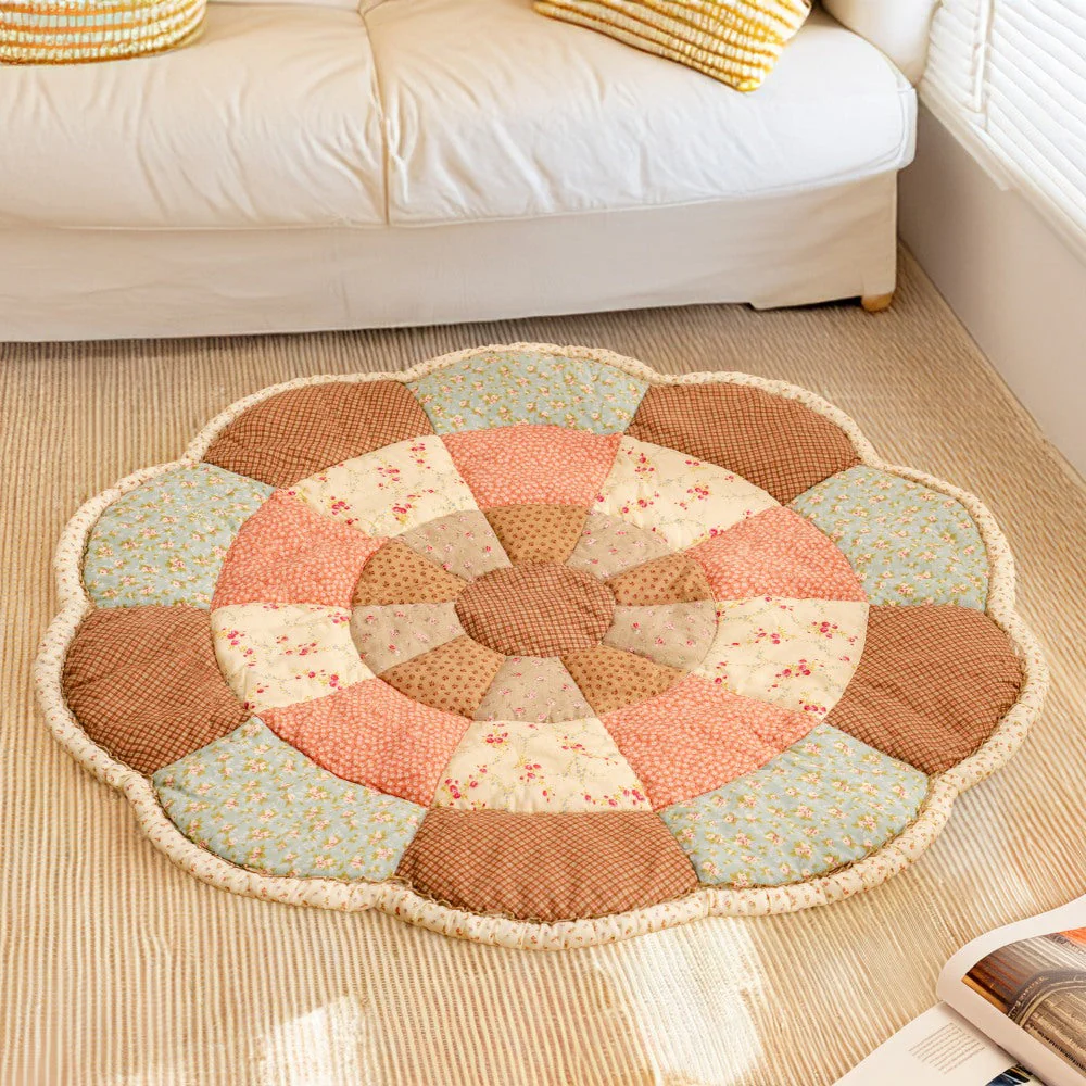 Large Flower Shape Floral Chic Pet Mat - Image 4