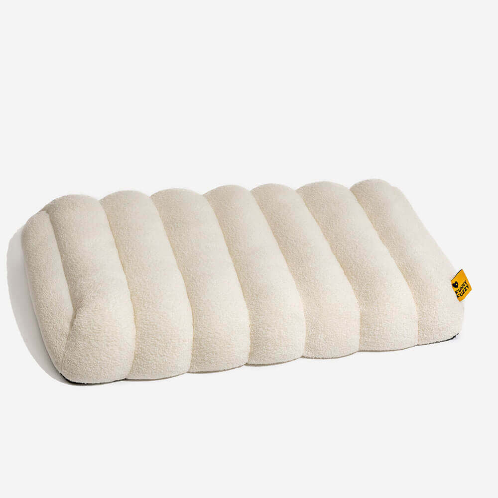 Large Washable Creamy Cozy Flat Dog Beds - Cheesecake - Image 14