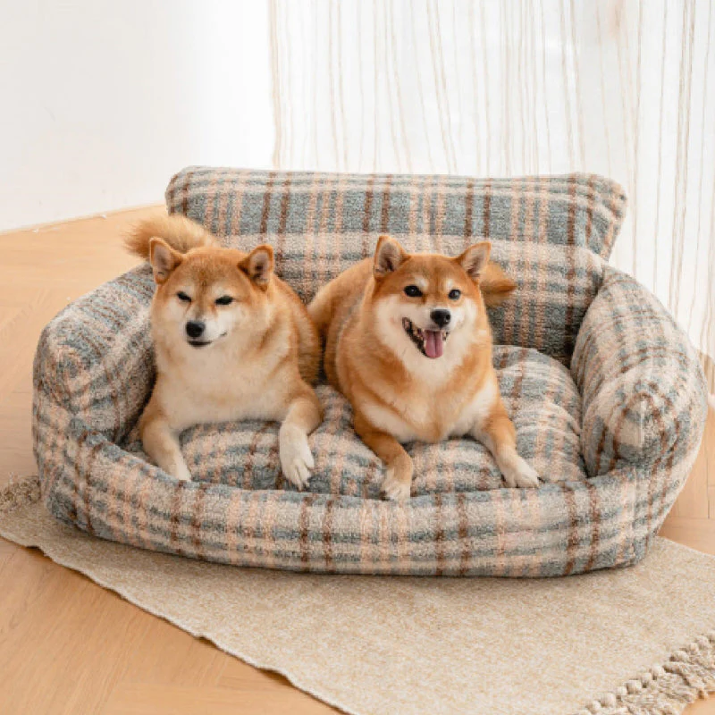Lazy Holiday Plush Cozy Dog & Cat Sofa Bed - Image 12
