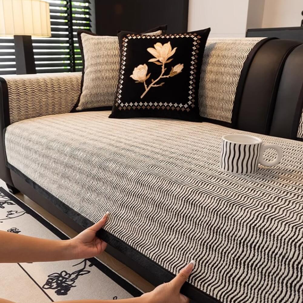 Light Luxury Chenille Breathable Fabric Scratch-Resistant Non-Slip Couch Cover - Image 10