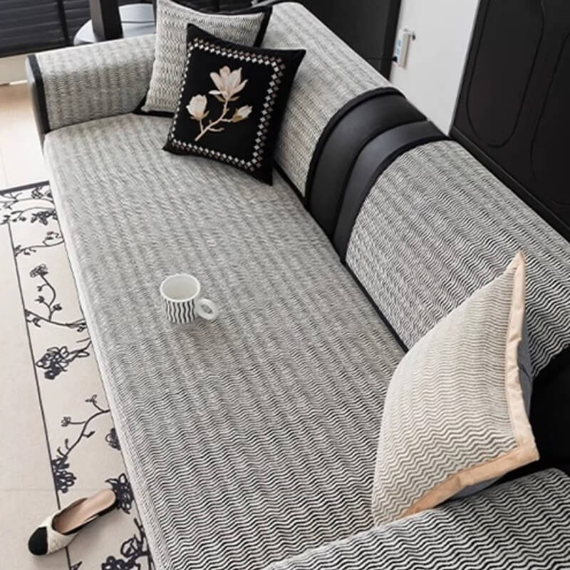 Light Luxury Chenille Breathable Fabric Scratch-Resistant Non-Slip Couch Cover - Image 8