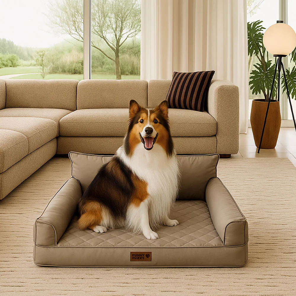 Luxe Faux Leather Foldable Orthopedic Large Dog Bed - CoreLounge - Image 15