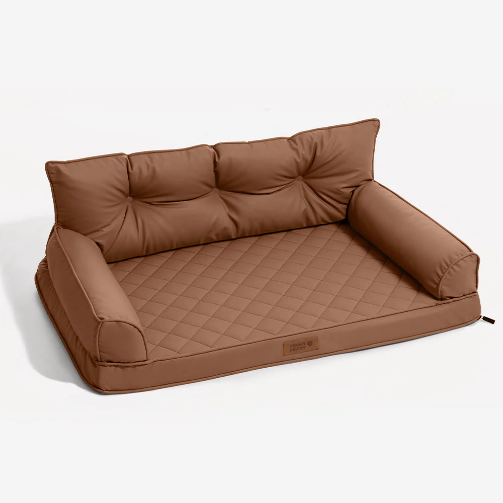 Luxe Faux Leather Foldable Orthopedic Large Dog Bed - CoreLounge - Image 18
