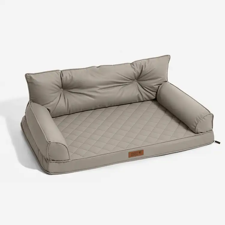 Luxe Faux Leather Foldable Orthopedic Large Dog Bed - CoreLounge - Image 19