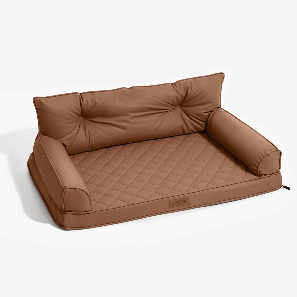 Luxe Faux Leather Foldable Orthopedic Large Dog Bed - CoreLounge - Image 21