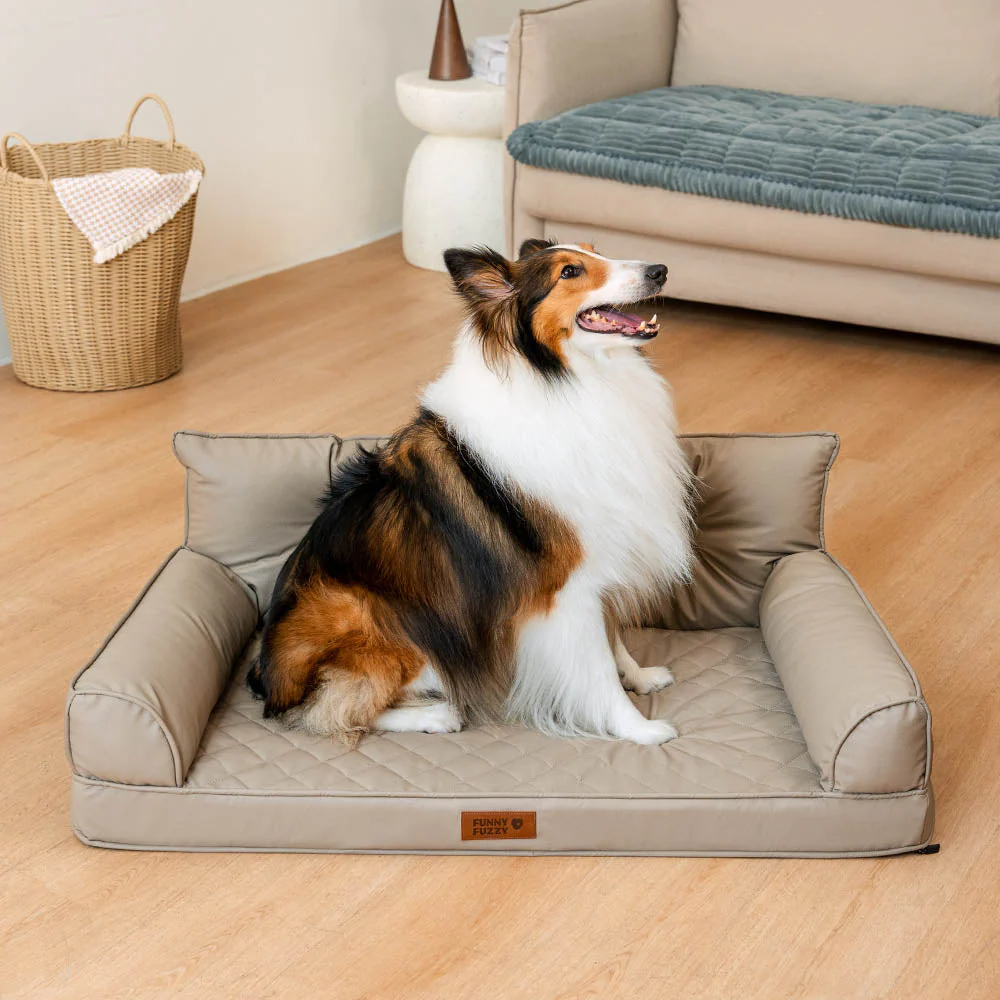 Luxe Faux Leather Foldable Orthopedic Large Dog Bed - CoreLounge - Image 9
