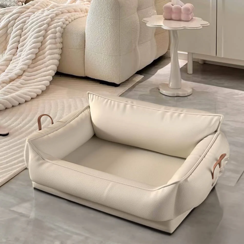 Luxury Natural Latex Supportive Anti-Scratch Dog & Cat Sofa Bed - Image 4