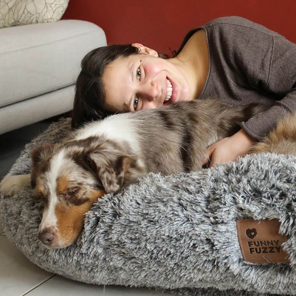 Luxury Super Large Sleep Deeper Oval Bed Human Dog Bed - Image 11