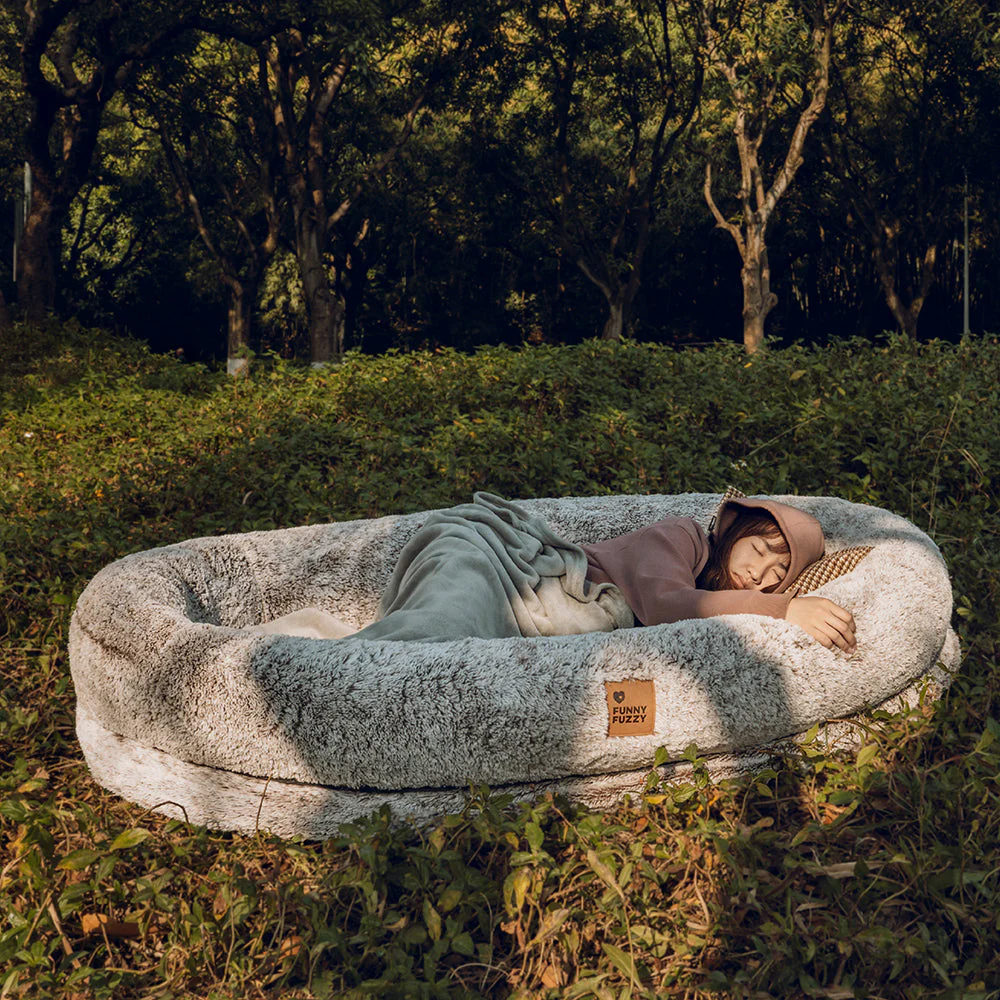 Luxury Super Large Sleep Deeper Oval Bed Human Dog Bed - Image 20