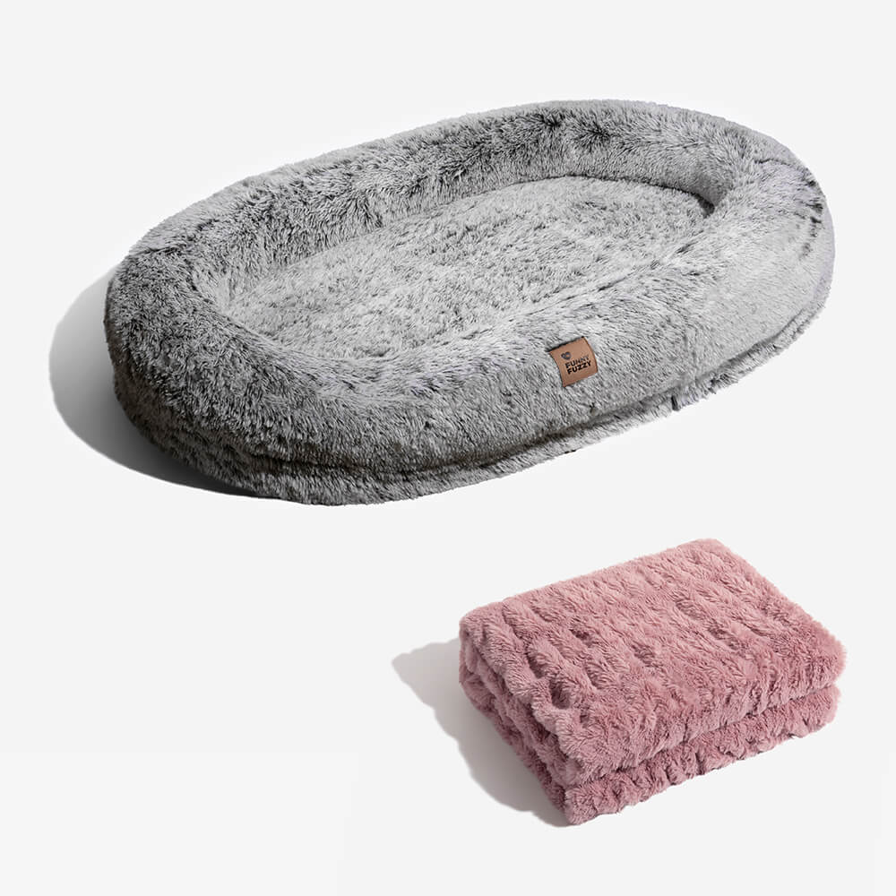 Luxury Super Large Sleep Deeper Oval Bed Human Dog Bed - Image 29
